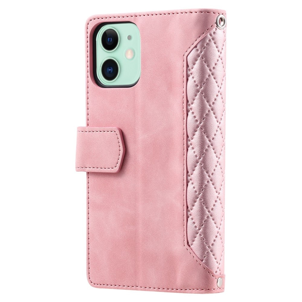 Funda acolchada tipo billetera iPhone 11 Rosado