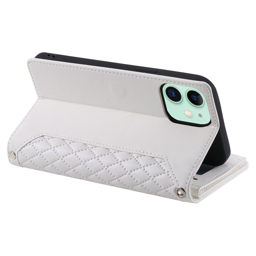 Funda acolchada tipo billetera iPhone 11 Blanco