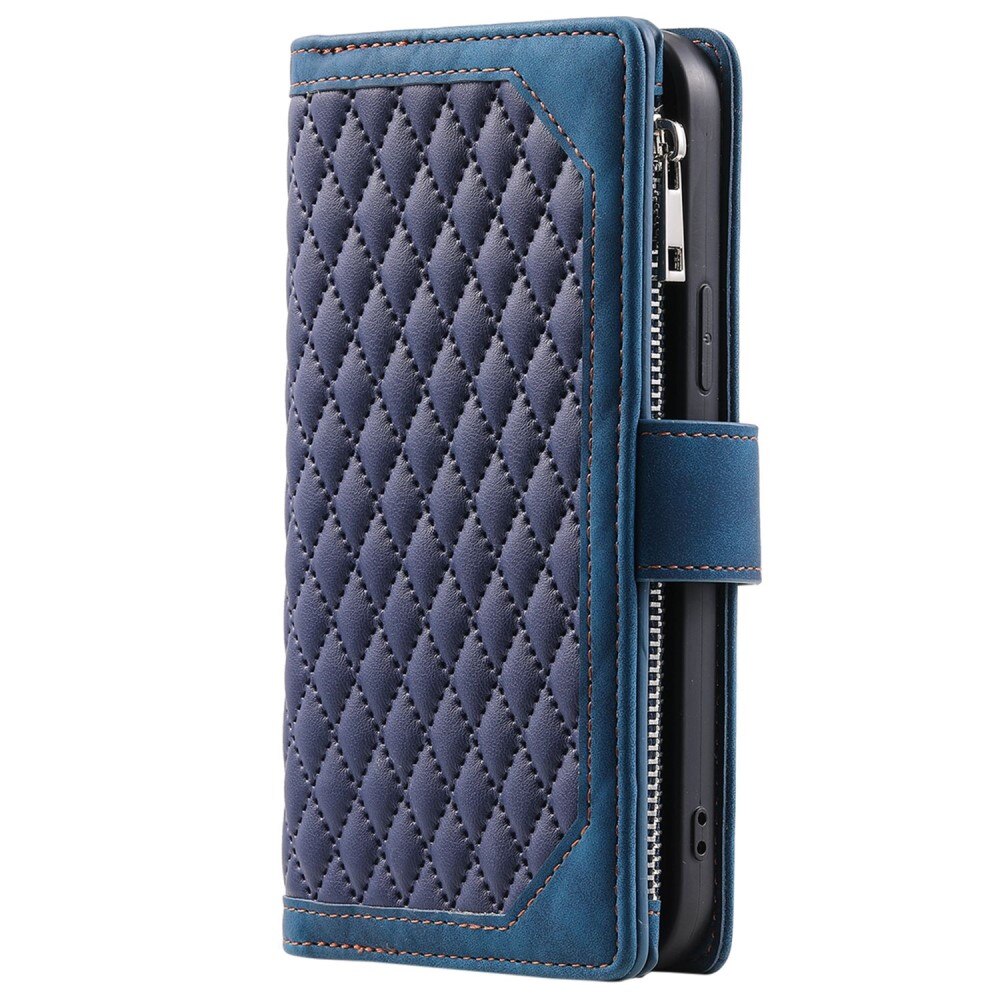 Funda acolchada tipo billetera iPhone 13 Pro Azul