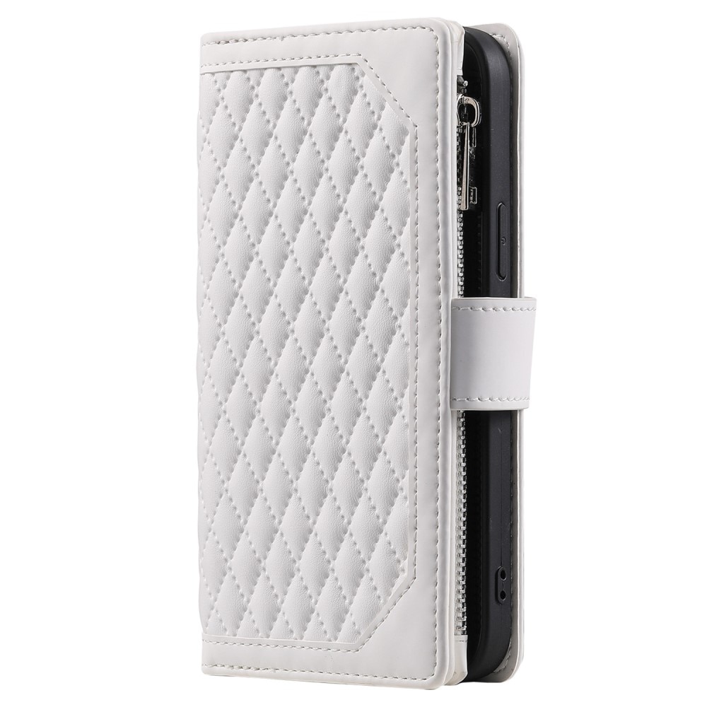 Funda acolchada tipo billetera iPhone 13 Pro Blance