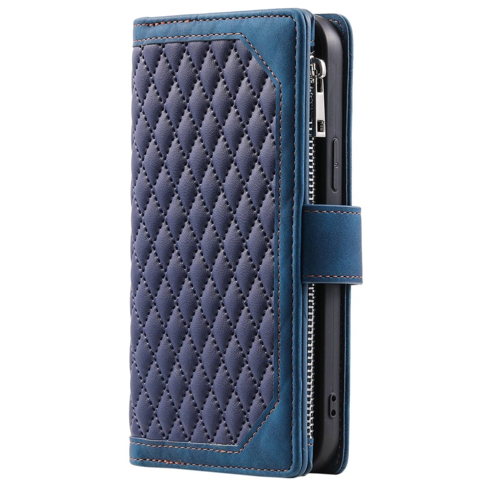 Funda acolchada tipo billetera iPhone 14 Pro Max Azul