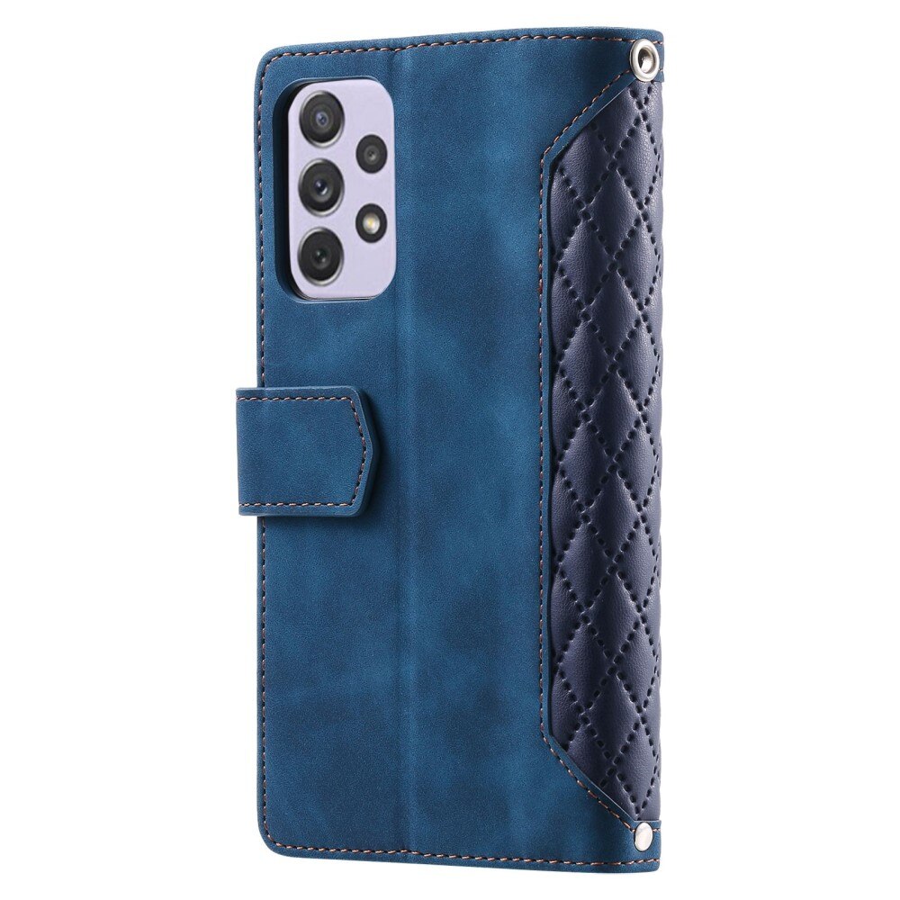 Funda acolchada tipo billetera Samsung Galaxy A52 5G Azul