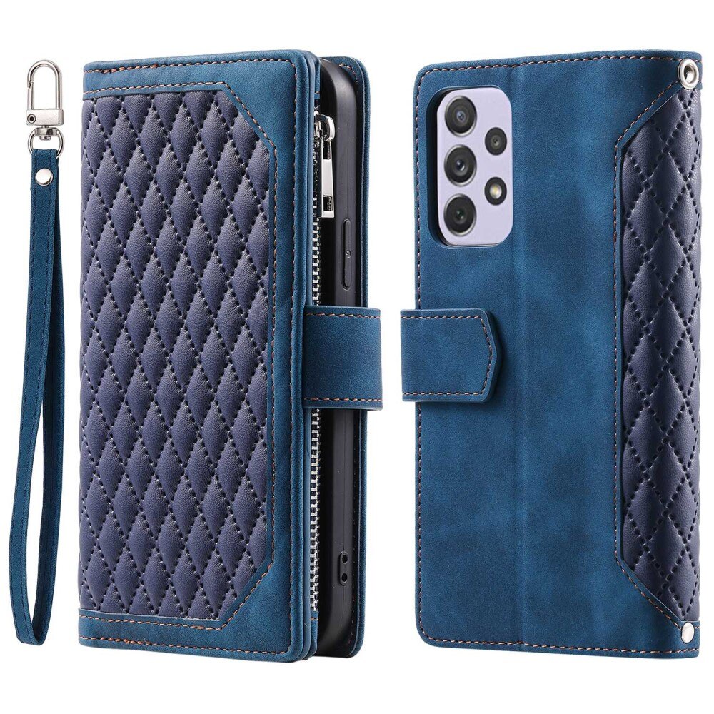 Funda acolchada tipo billetera Samsung Galaxy A52/A52s Azul