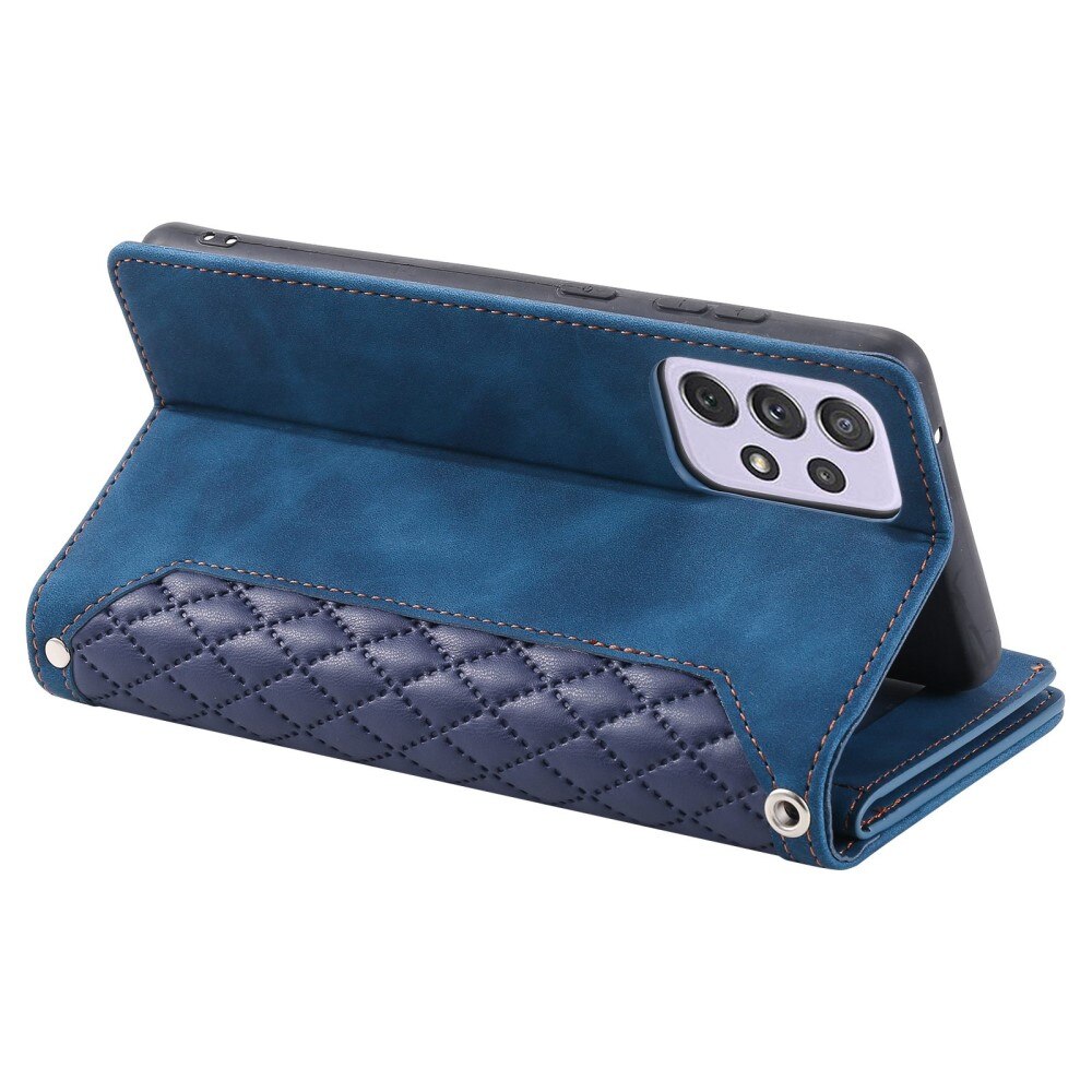 Funda acolchada tipo billetera Samsung Galaxy A52 5G Azul