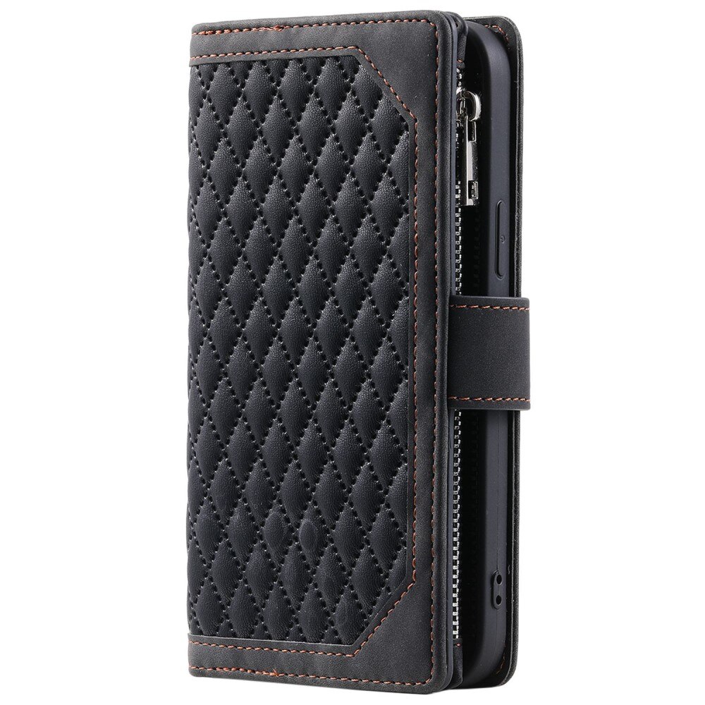 Funda acolchada tipo billetera Samsung Galaxy A52 5G Negro