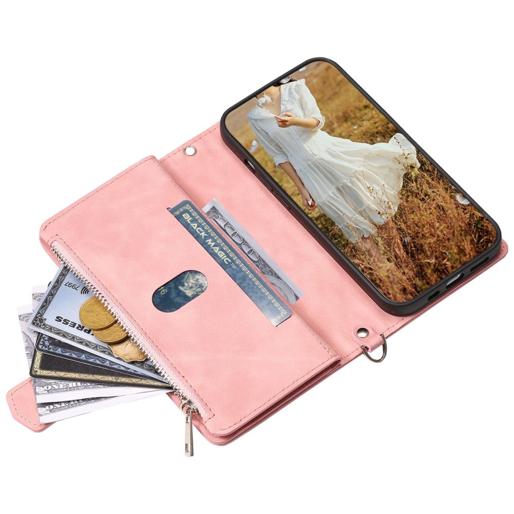 Funda acolchada tipo billetera Samsung Galaxy A52 5G Rosa