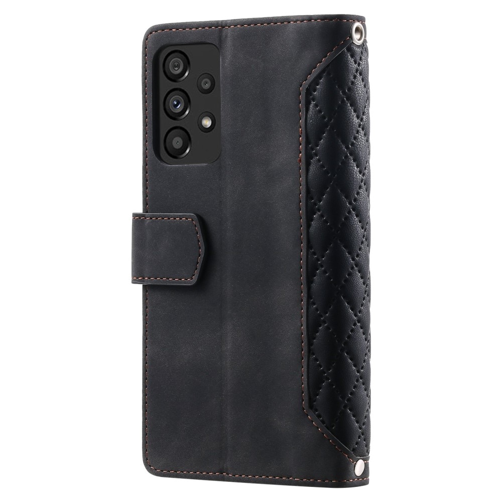 Funda acolchada tipo billetera Samsung Galaxy A53 Negro