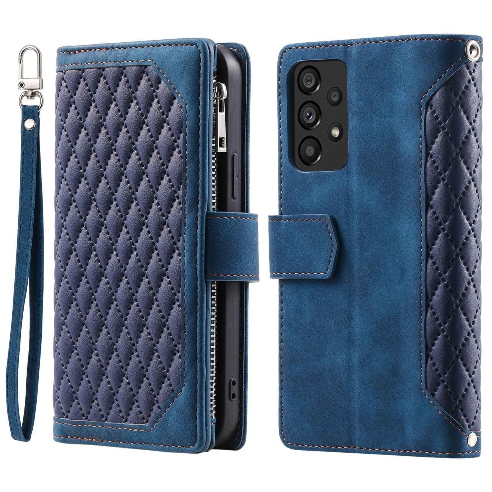 Funda acolchada tipo billetera Samsung Galaxy A53 Azul