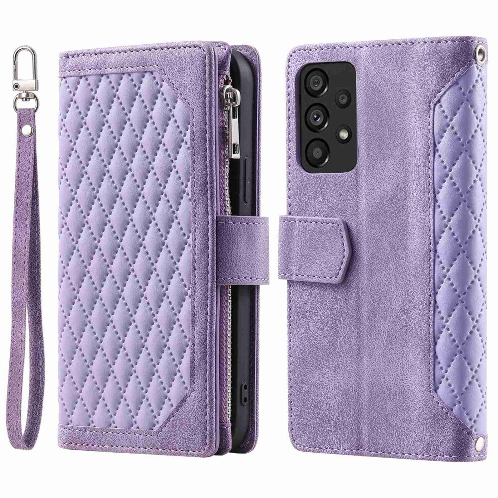 Funda acolchada tipo billetera Samsung Galaxy A53 Violeta