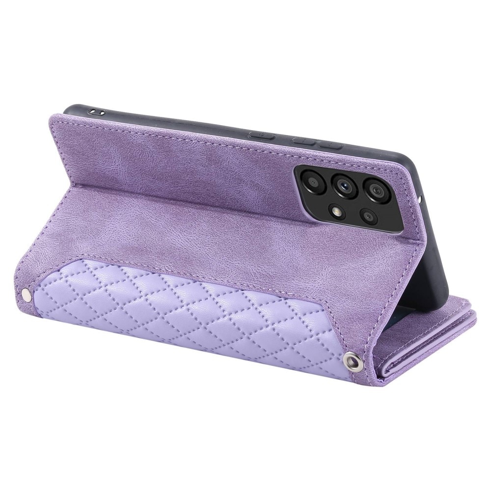 Funda acolchada tipo billetera Samsung Galaxy A53 Púrpura