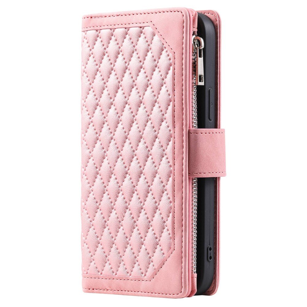 Funda acolchada tipo billetera Samsung Galaxy A53 Rosado