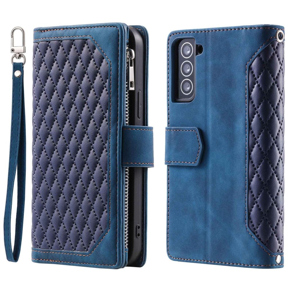 Funda acolchada tipo billetera Samsung Galaxy S22 Azul