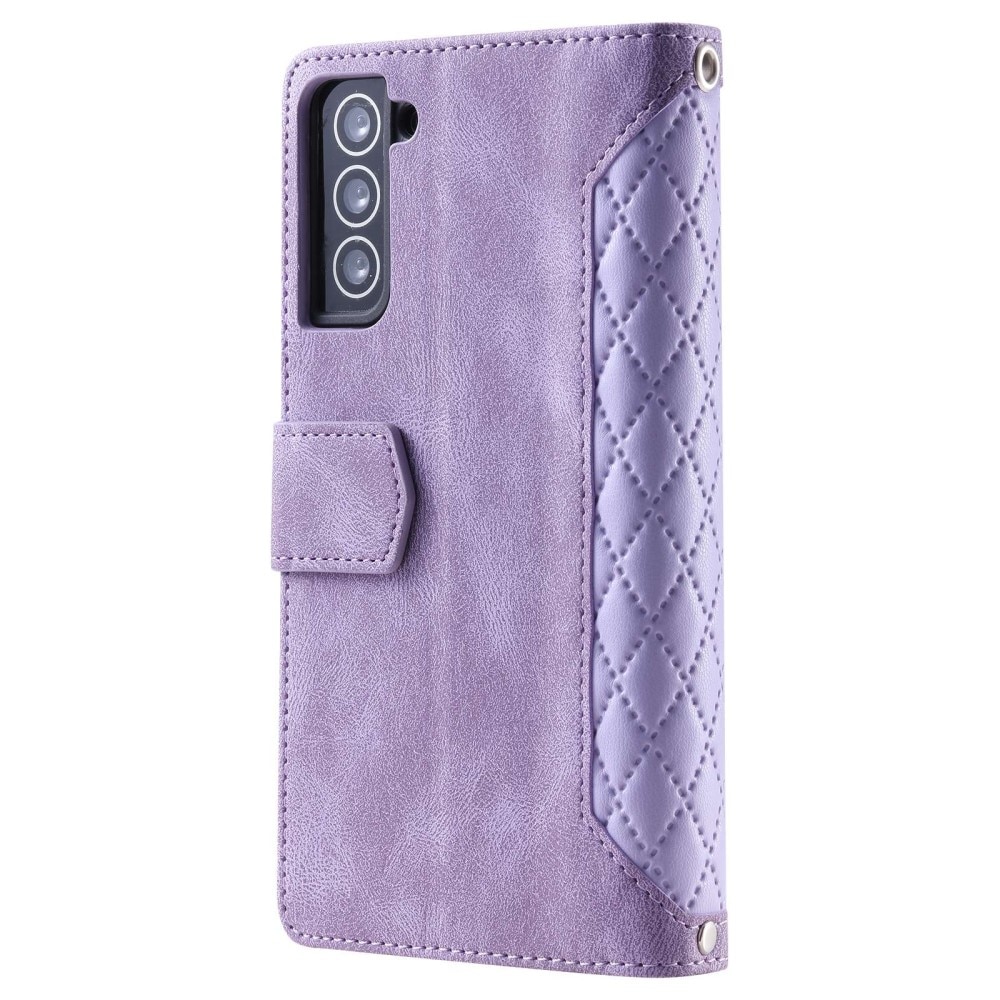 Funda acolchada tipo billetera Samsung Galaxy S22 Violeta