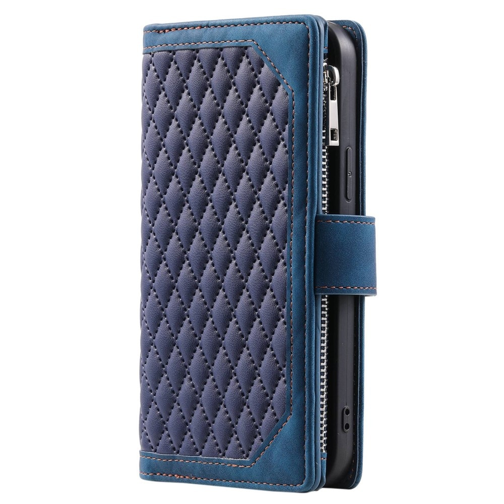 Funda acolchada tipo billetera Samsung Galaxy S22 Ultra Azul