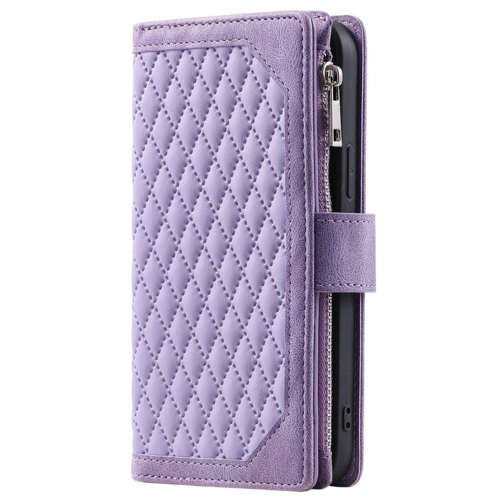 Funda acolchada tipo billetera Samsung Galaxy S22 Ultra Violeta