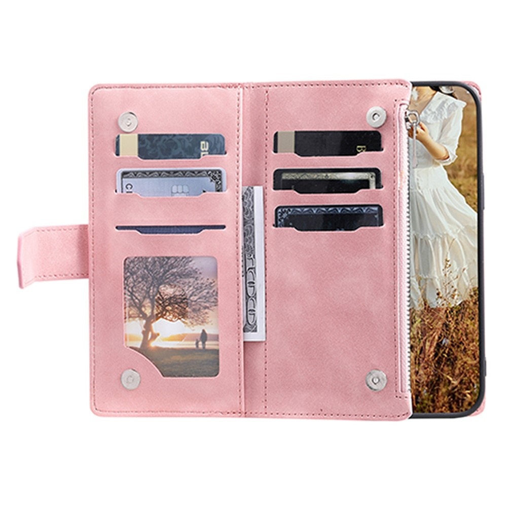 Funda acolchada tipo billetera Samsung Galaxy S22 Ultra Rosa