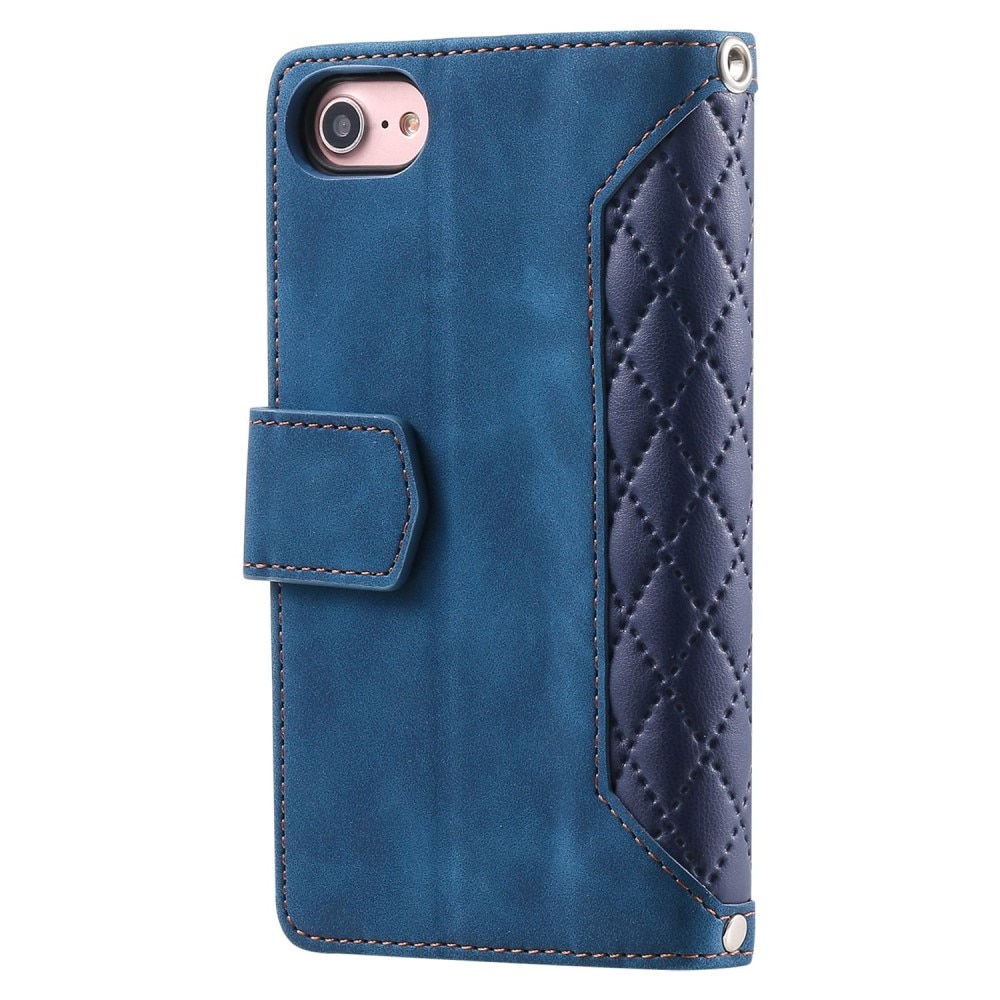 Funda acolchada tipo billetera iPhone 7 azul