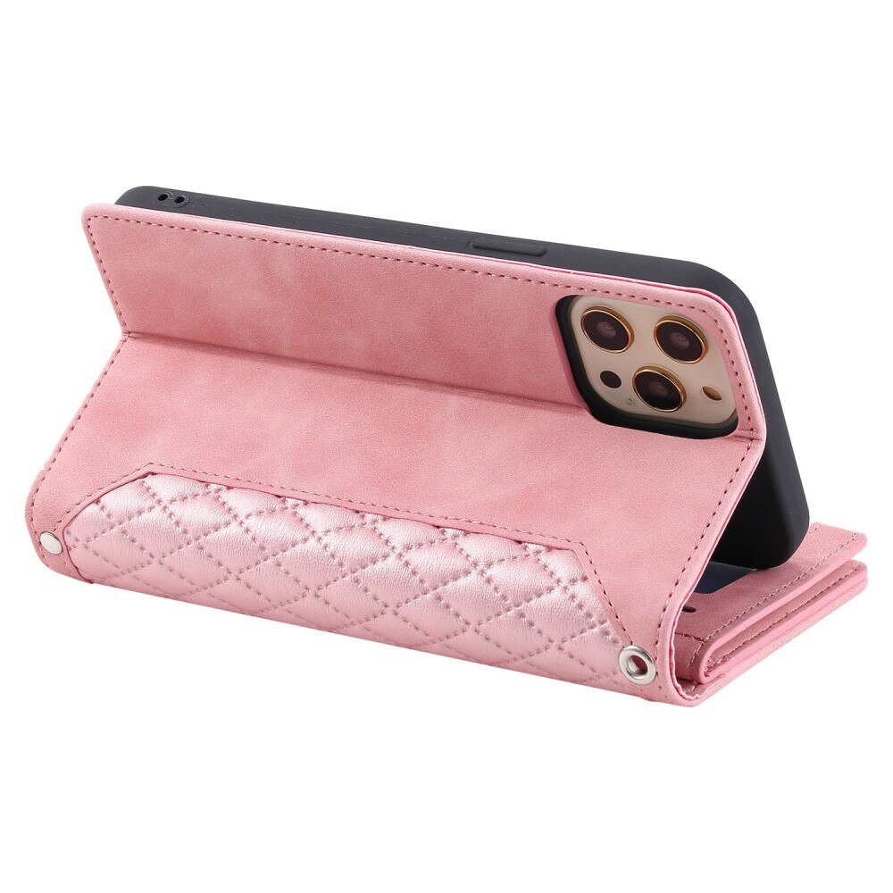 Funda acolchada tipo billetera iPhone 11 Pro Rosa