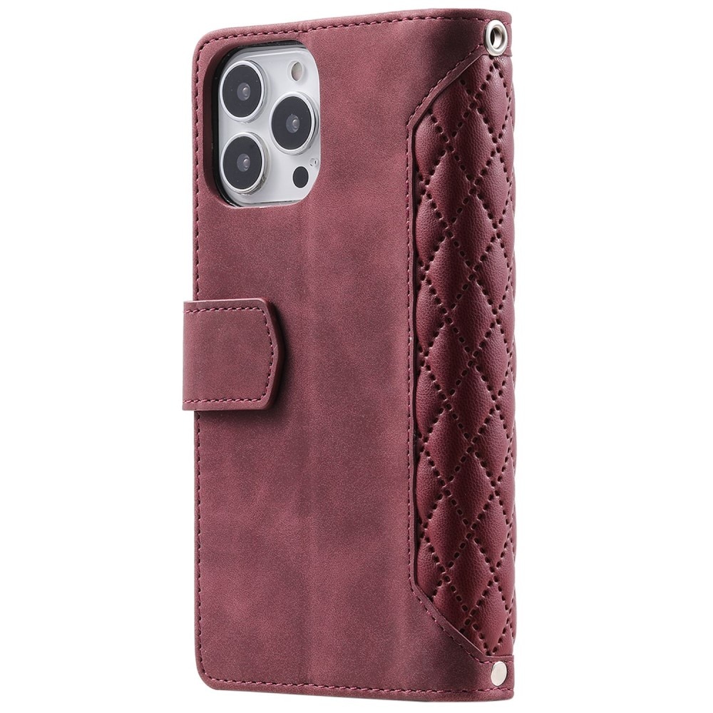 Funda acolchada tipo billetera Apple iPhone 14 Pro Rojo