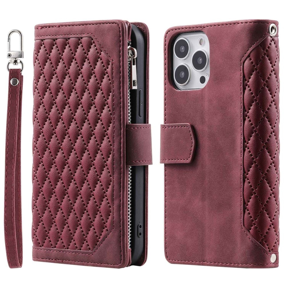 Funda acolchada tipo billetera Apple iPhone 14 Pro Rojo