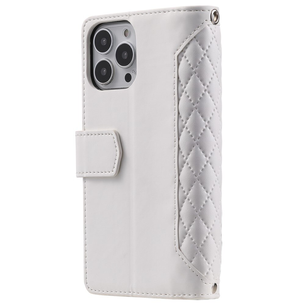 Funda acolchada tipo billetera iPhone 14 Pro Blanco