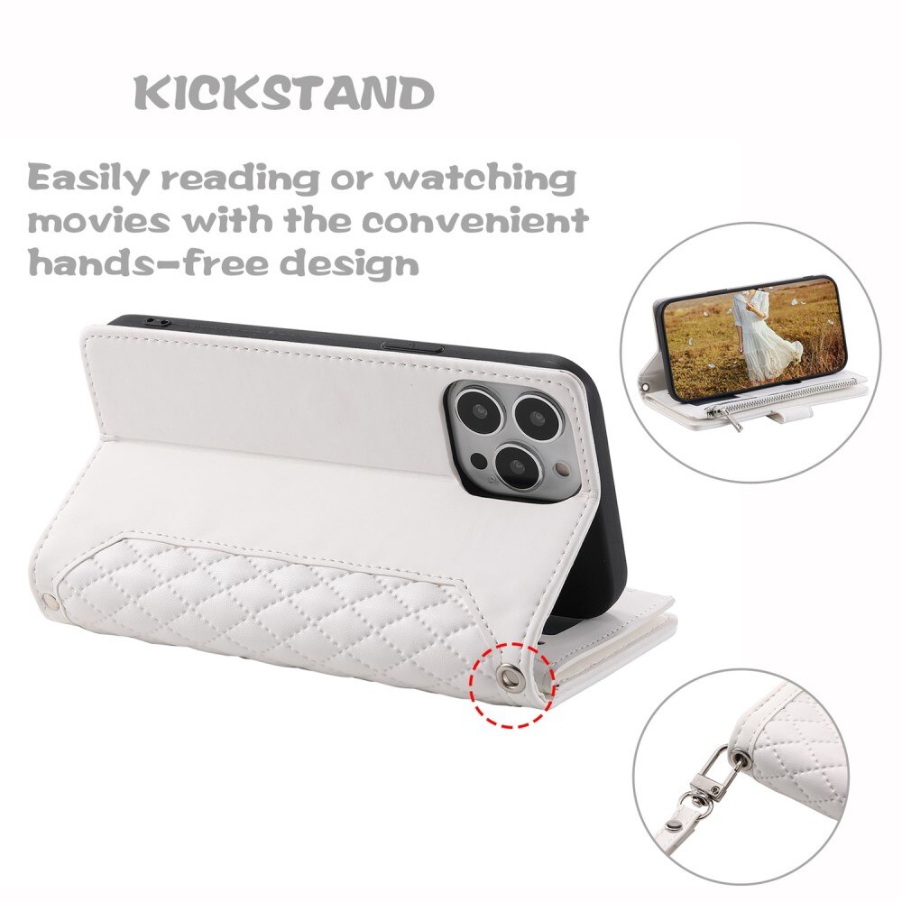 Funda acolchada tipo billetera Apple iPhone 14 Pro Blance