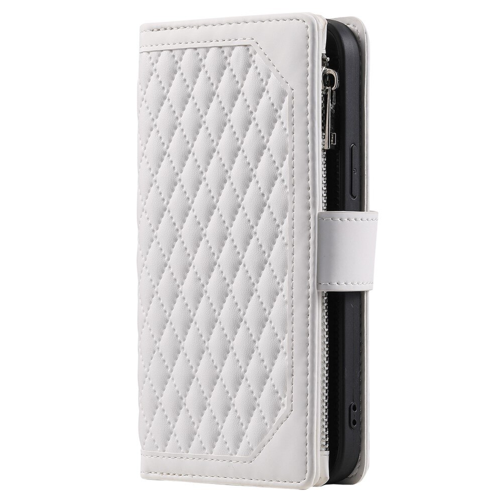 Funda acolchada tipo billetera iPhone 13 Blance