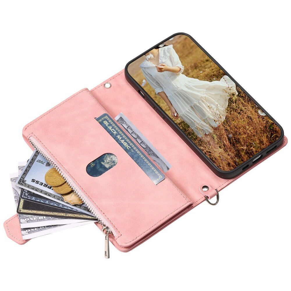 Funda acolchada tipo billetera Apple iPhone 14 Plus Rosa