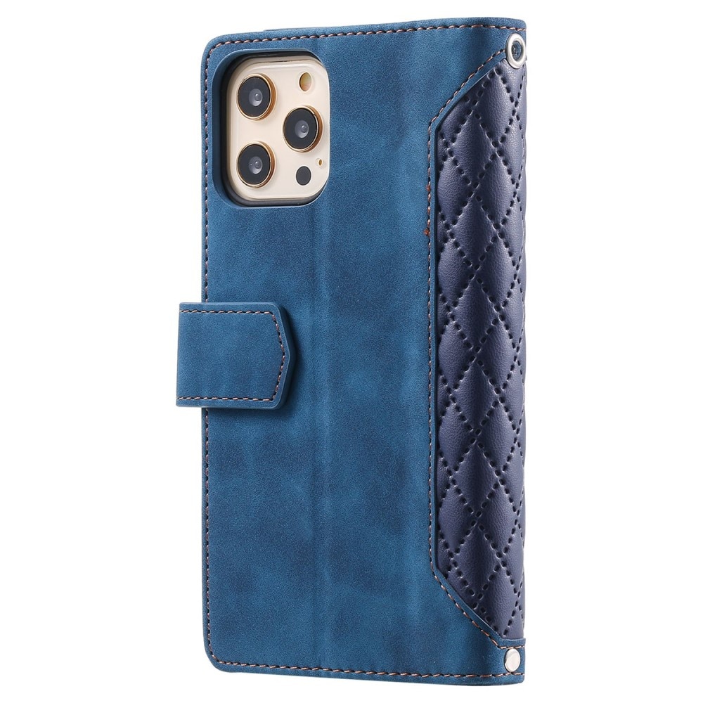 Funda acolchada tipo billetera iPhone 12/12 Pro Azul