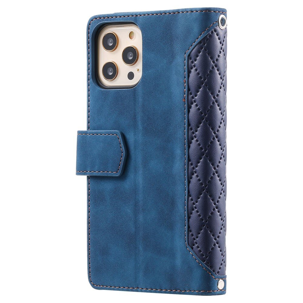 Funda acolchada tipo billetera iPhone 12/iPhone 12 Pro Azul