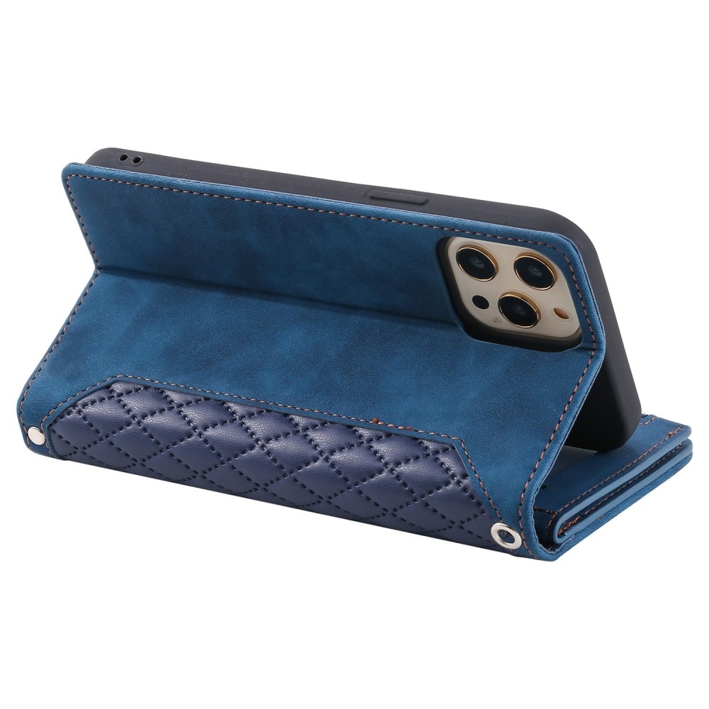 Funda acolchada tipo billetera iPhone 12/iPhone 12 Pro Azul