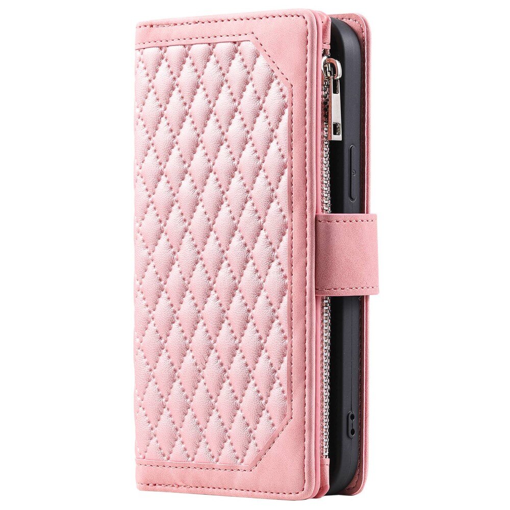 Funda acolchada tipo billetera iPhone 12/iPhone 12 Pro Rosa