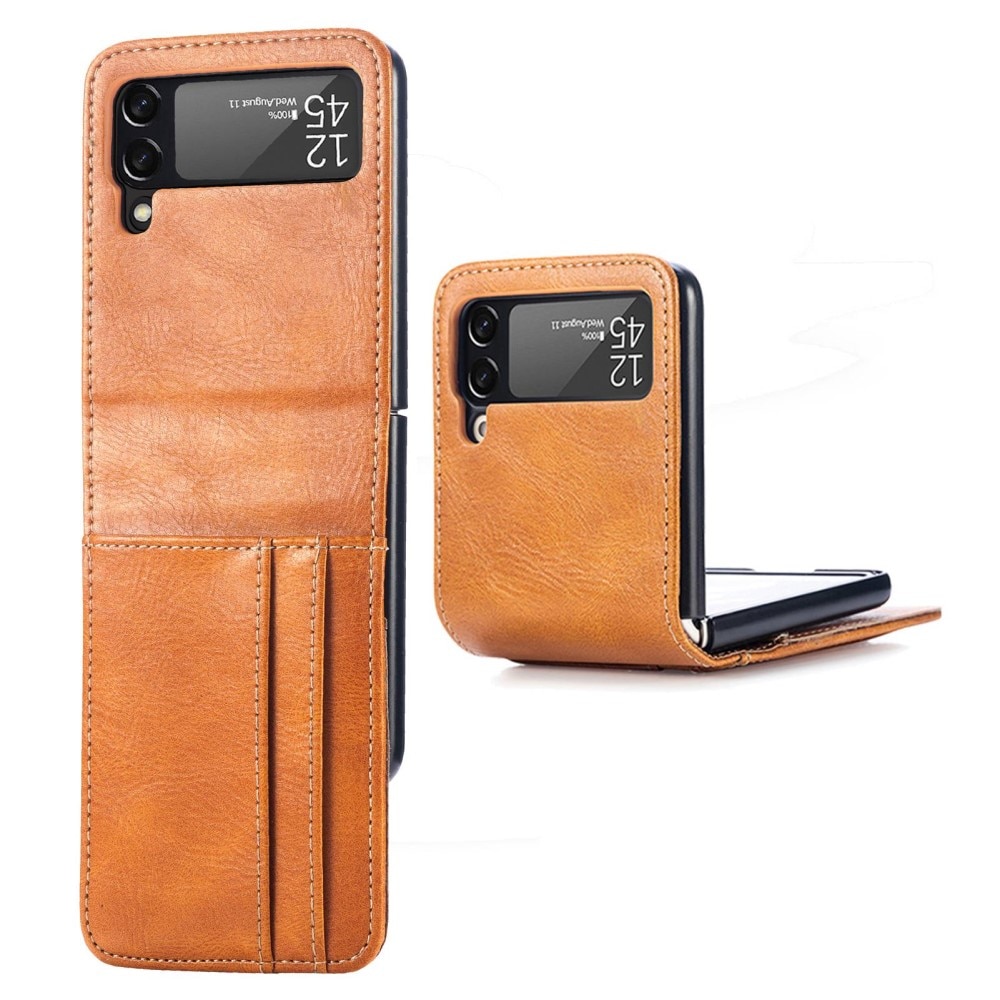 Funda cartera Samsung Galaxy Z Flip 4 Marrón