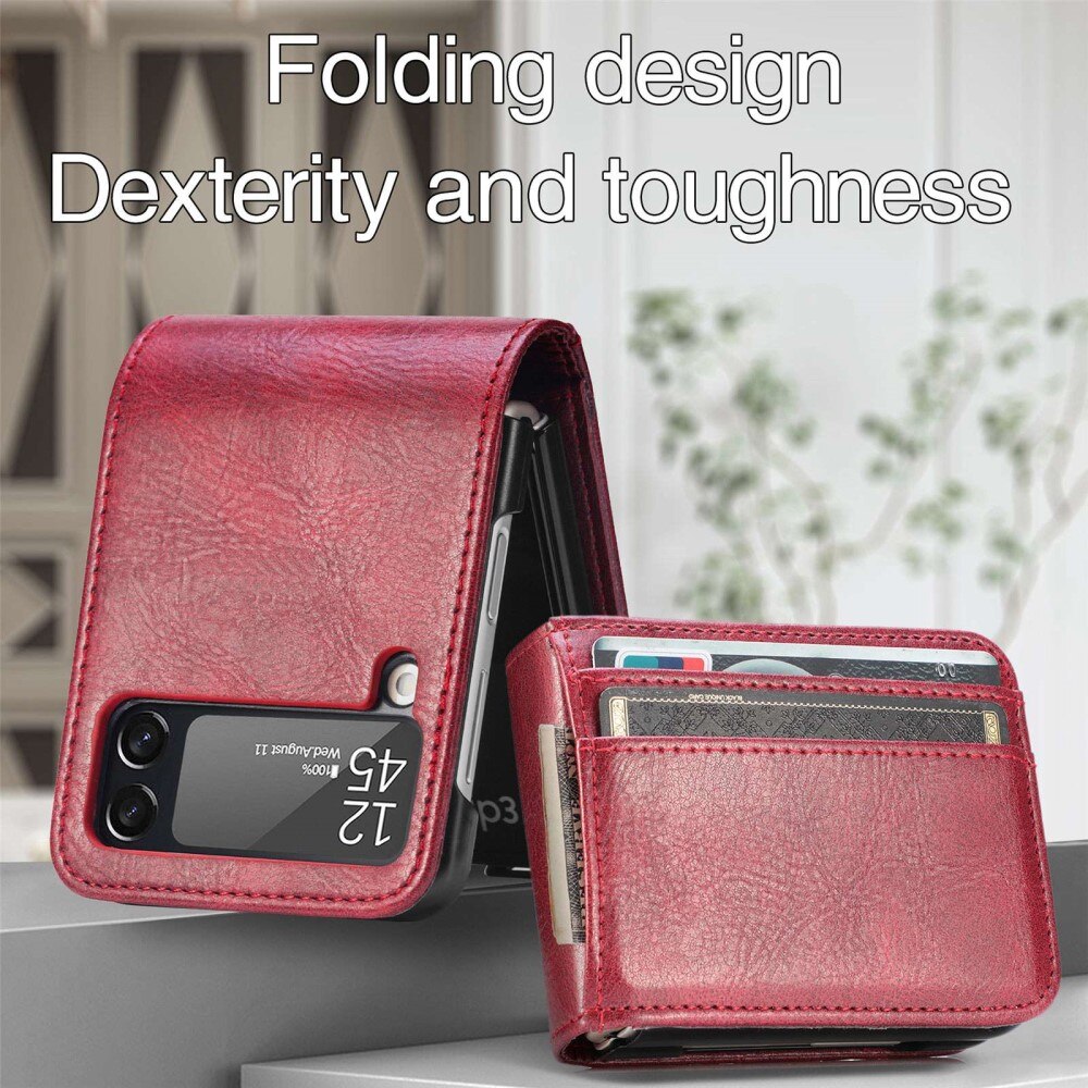 Funda cartera Samsung Galaxy Z Flip 4 Rojo