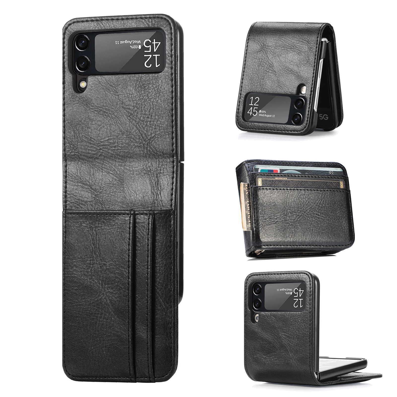 Funda cartera Samsung Galaxy Z Flip 4 Negro