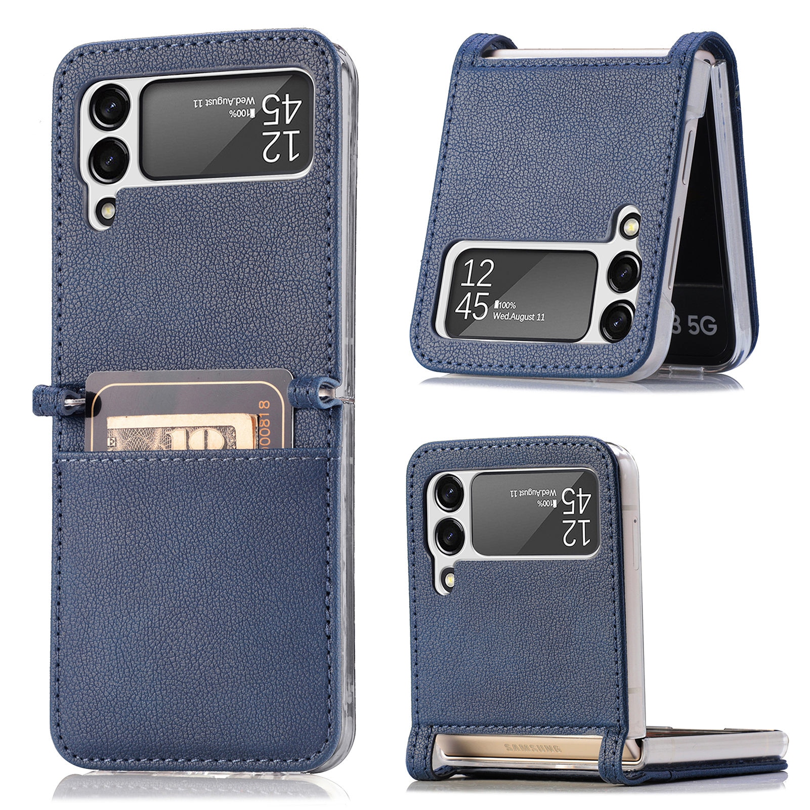 Cartera Slim Card Wallet Samsung Galaxy Z Flip 4 Azul