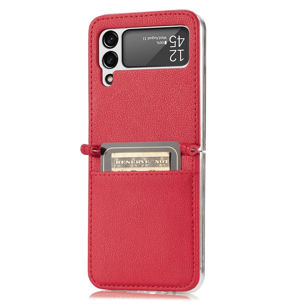 Cartera Slim Card Wallet Samsung Galaxy Z Flip 4 Rojo