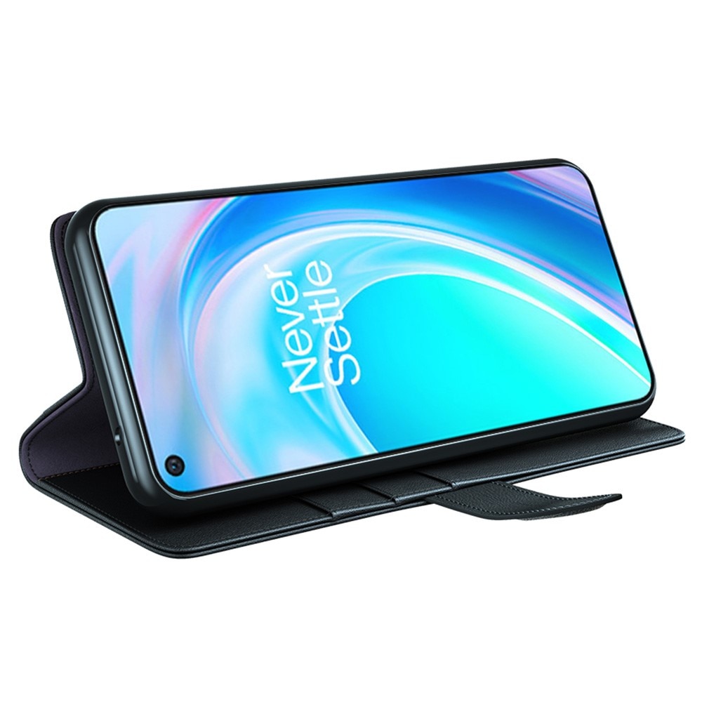Funda de cuero genuino OnePlus Nord CE 2 Lite 5G, negro