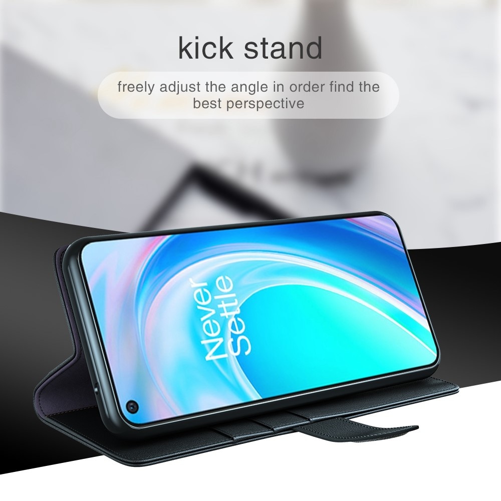 Funda de cuero genuino OnePlus Nord CE 2 Lite 5G, negro