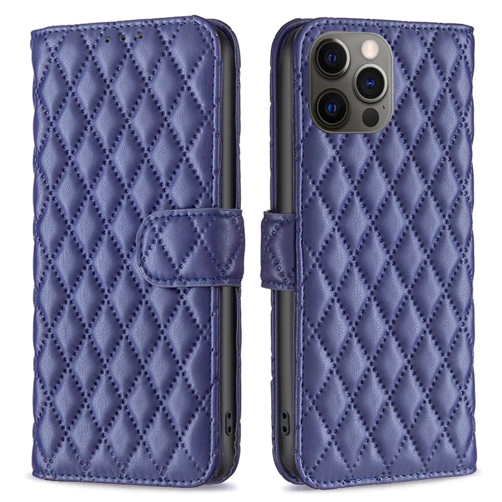 Funda acolchada con solapa iPhone 12/12 Pro Azul