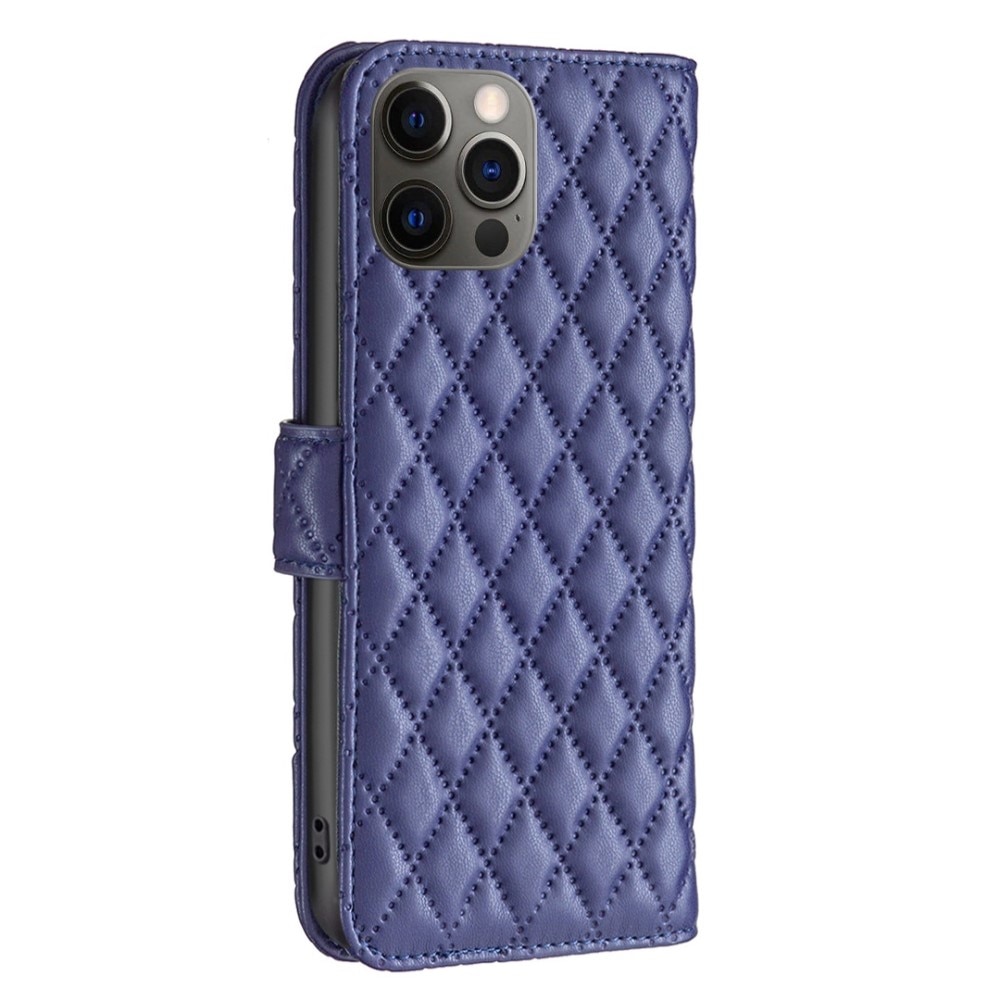 Funda acolchada con solapa iPhone 12/12 Pro Azul