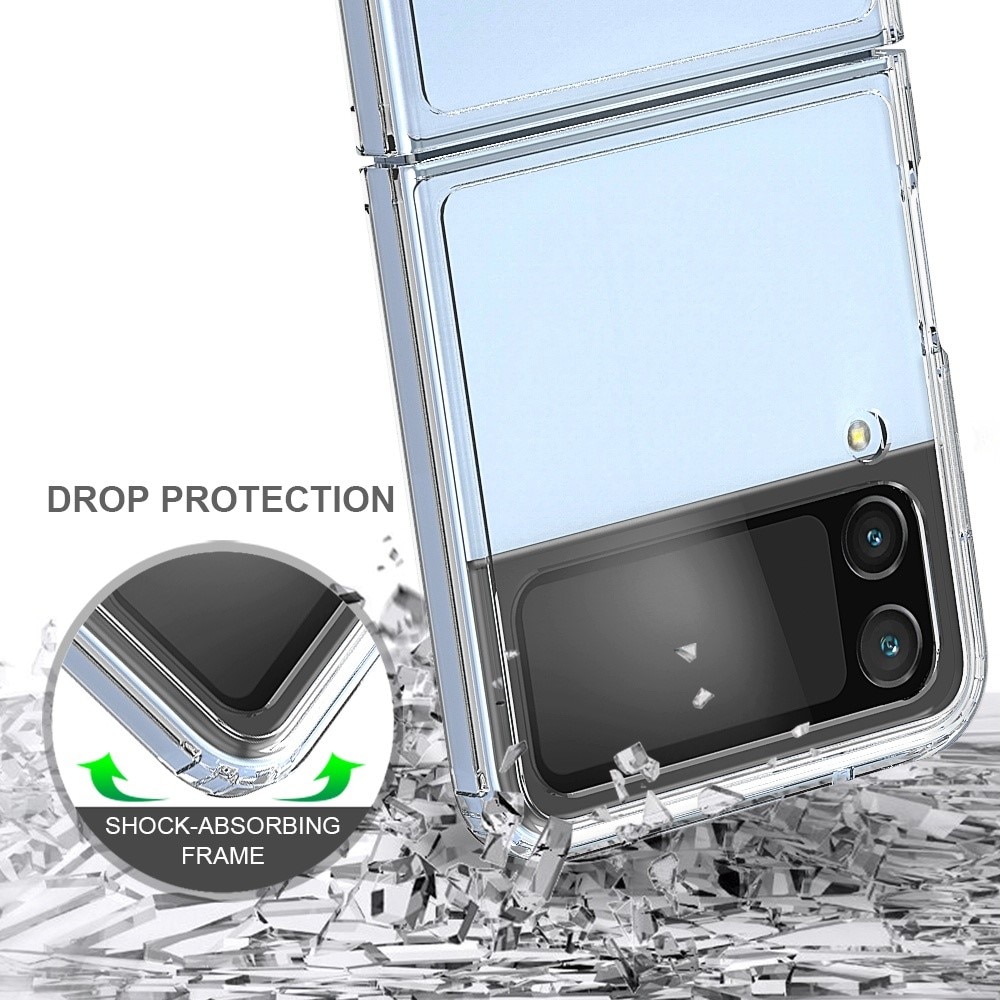 Funda híbrida para Samsung Galaxy Z Flip 4 Transparente