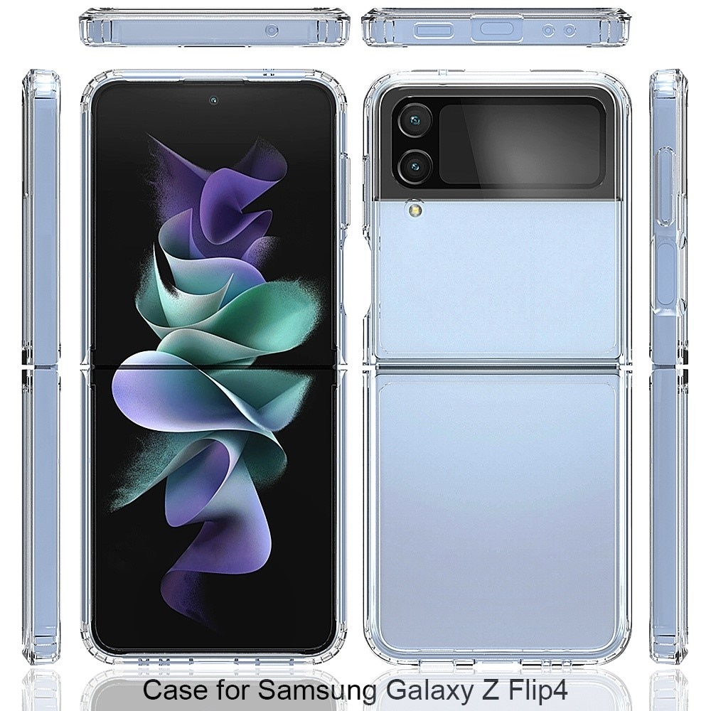 Funda híbrida para Samsung Galaxy Z Flip 4 Transparente