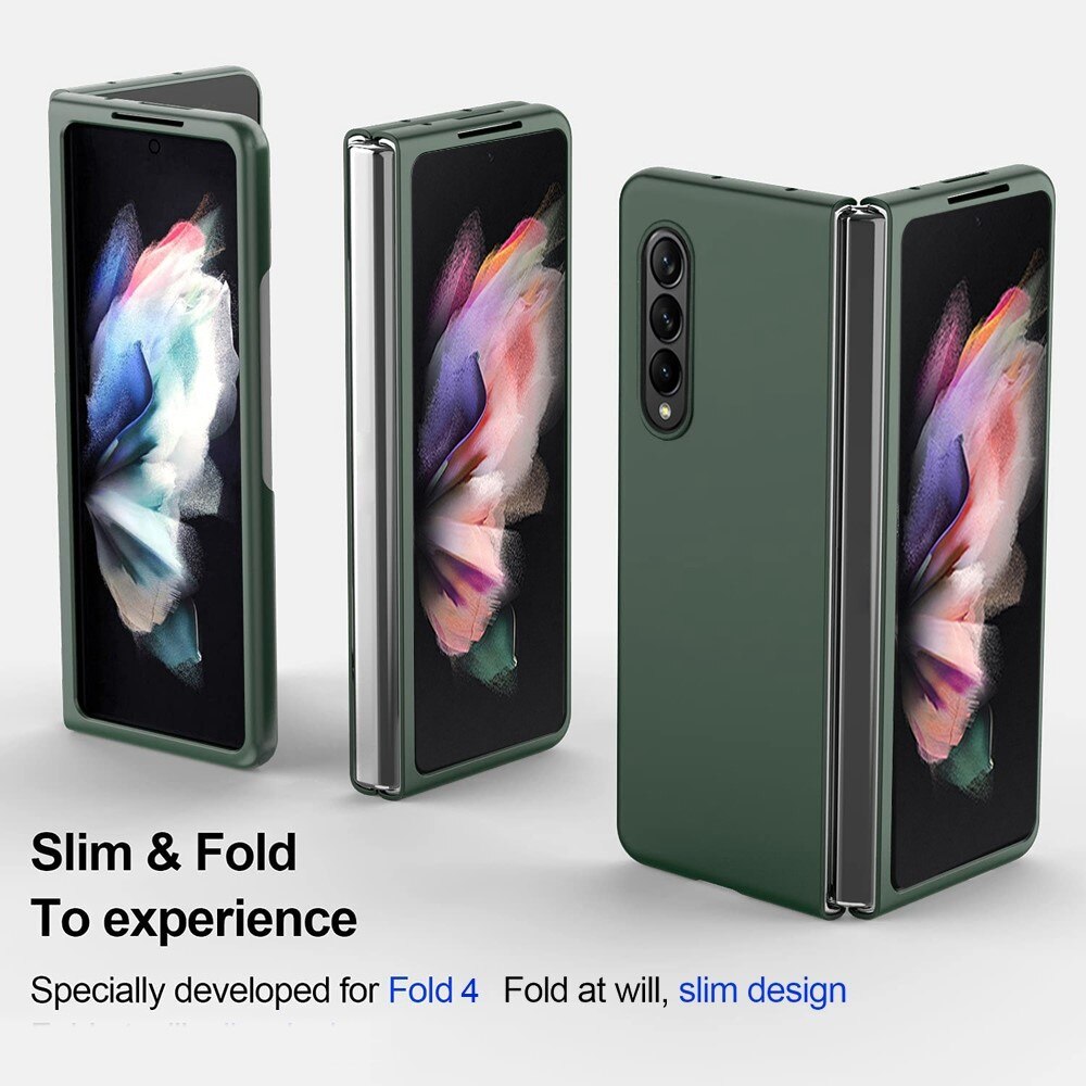 Funda rígida engomada Samsung Galaxy Z Fold 4 Verde