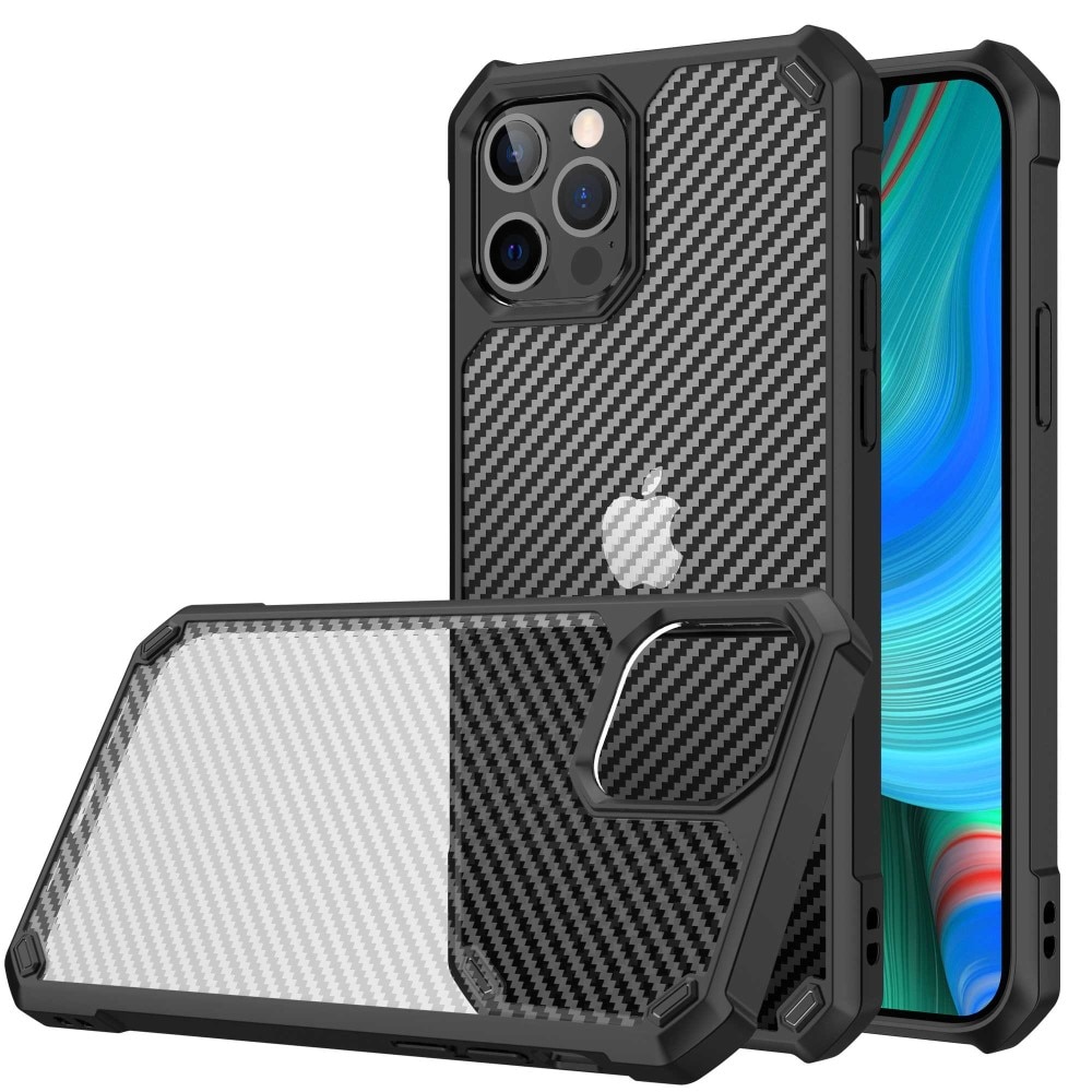 Funda híbrida iPhone 14 Pro Max Fibra de carbon