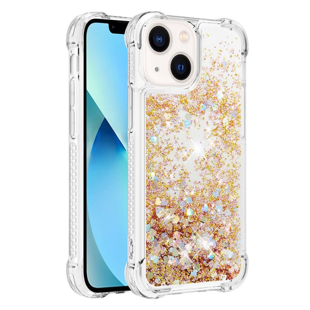 Funda Glitter Powder TPU iPhone 14 Oro