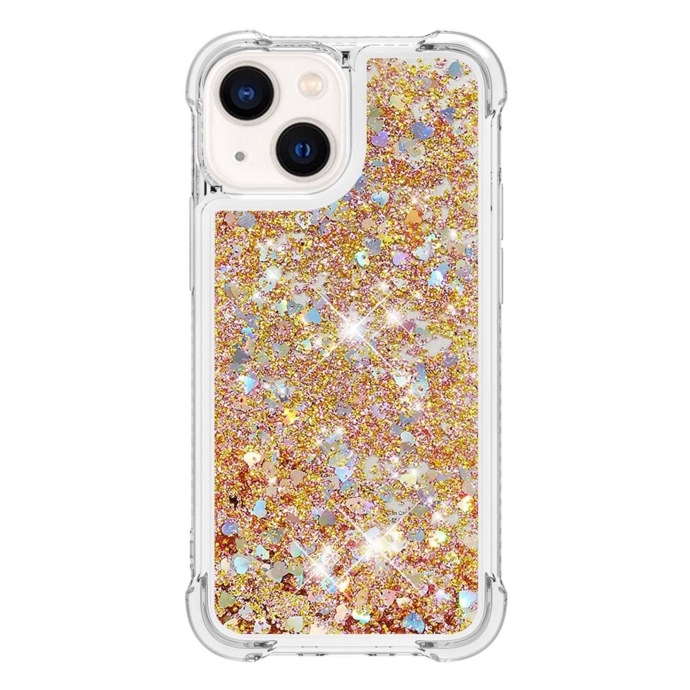 Funda Glitter Powder TPU iPhone 14 Oro