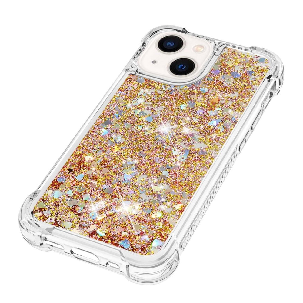 Funda Glitter Powder TPU iPhone 14 Oro
