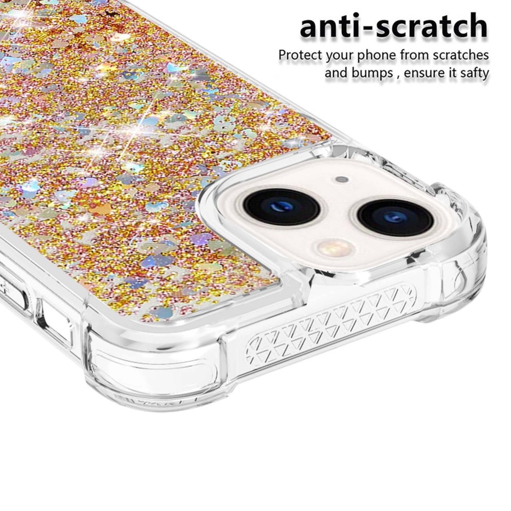 Funda Glitter Powder TPU iPhone 14 Oro