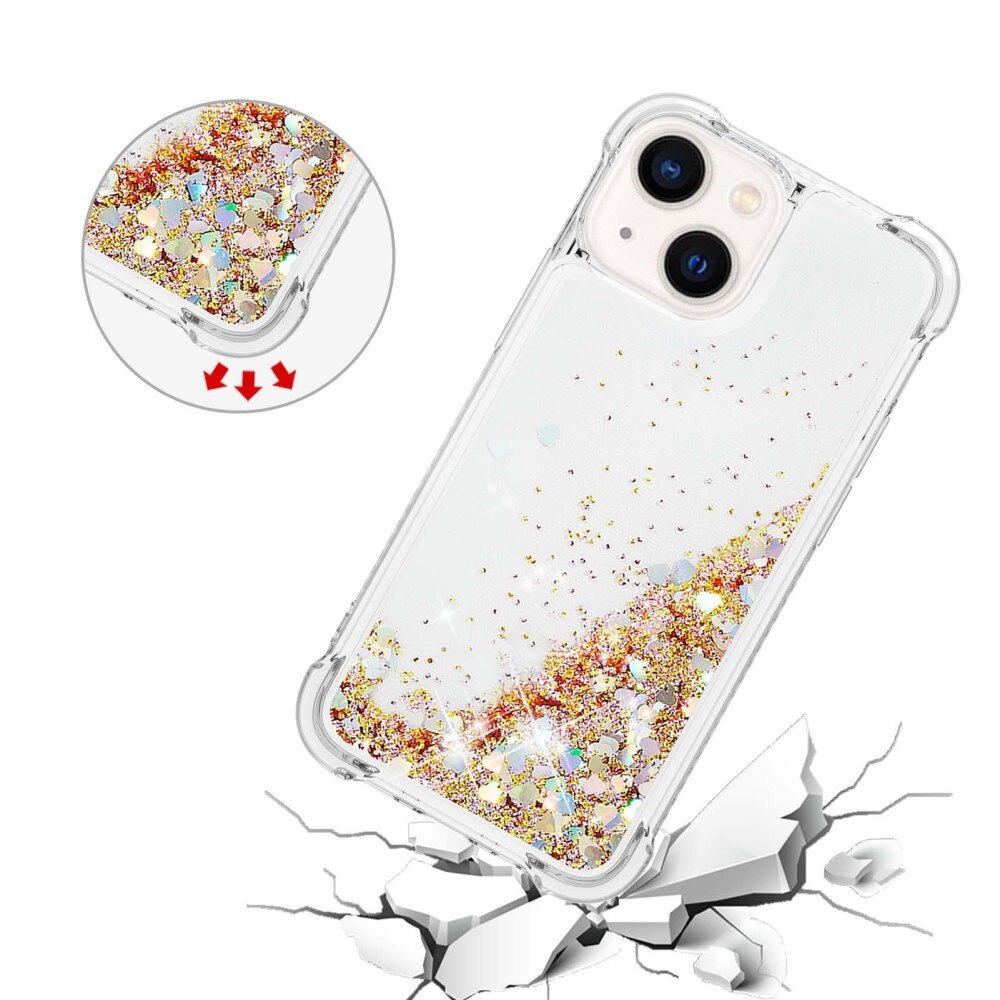 Funda Glitter Powder TPU iPhone 14 Oro